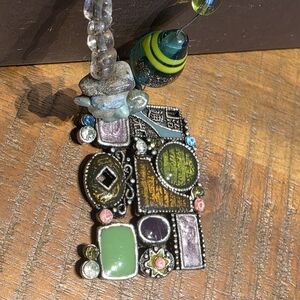 Colorful Geometric Pendant Necklace